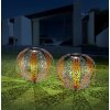 Globo Sun Solarleuchte LED Silber, 1-flammig