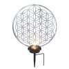 Globo Sun Solarleuchte LED Silber, 2-flammig