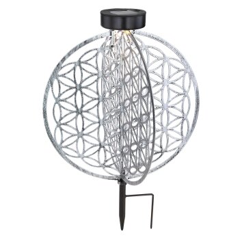 Globo Sun Solarleuchte LED Silber, 1-flammig