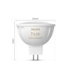 Philips Hue 2er Set LED GU5.3 6,3 Watt 2000-6500 Kelvin 400 Lumen