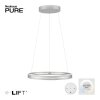 Paul Neuhaus PURE E-LOOP Pendelleuchte LED Silber, 2-flammig, Fernbedienung