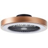 Brilliant Slimline Deckenventilator LED Schwarz, 1-flammig, Fernbedienung