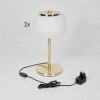 Izenave Tischleuchte 2-er Set LED Gold, 1-flammig