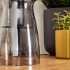 Pilz Look Almagre Tischleuchte Glas 18 cm Schwarz, 1-flammig