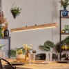 Carbellino Pendelleuchte LED Naturfarben, Schwarz, 1-flammig