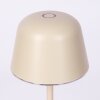 Asen Tischleuchte LED Beige, 1-flammig