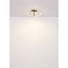 Globo Karen Deckenventilator LED Naturfarben, Schwarz, 1-flammig, Fernbedienung