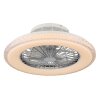 Globo Corusso Deckenventilator LED Chrom, 1-flammig, Fernbedienung