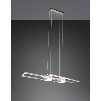 Trio ALBANY Pendelleuchte LED Nickel-Matt, 1-flammig, Fernbedienung