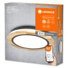 LEDVANCE SMART WIFI ORBIS Wand- und Deckenleuchte Holzoptik, 1-flammig