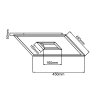 Brilliant Ellia Deckenpanel LED Weiß, 1-flammig, Fernbedienung