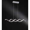 Wofi BONNEY Pendelleuchte LED Nickel-Matt, 1-flammig