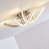 Aranu Deckenleuchte LED Nickel-Matt, 4-flammig