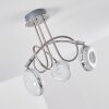 Donot Deckenleuchte LED Nickel-Matt, 3-flammig