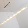 Ramsele Pendelleuchte LED Chrom, Nickel-Matt, 7-flammig